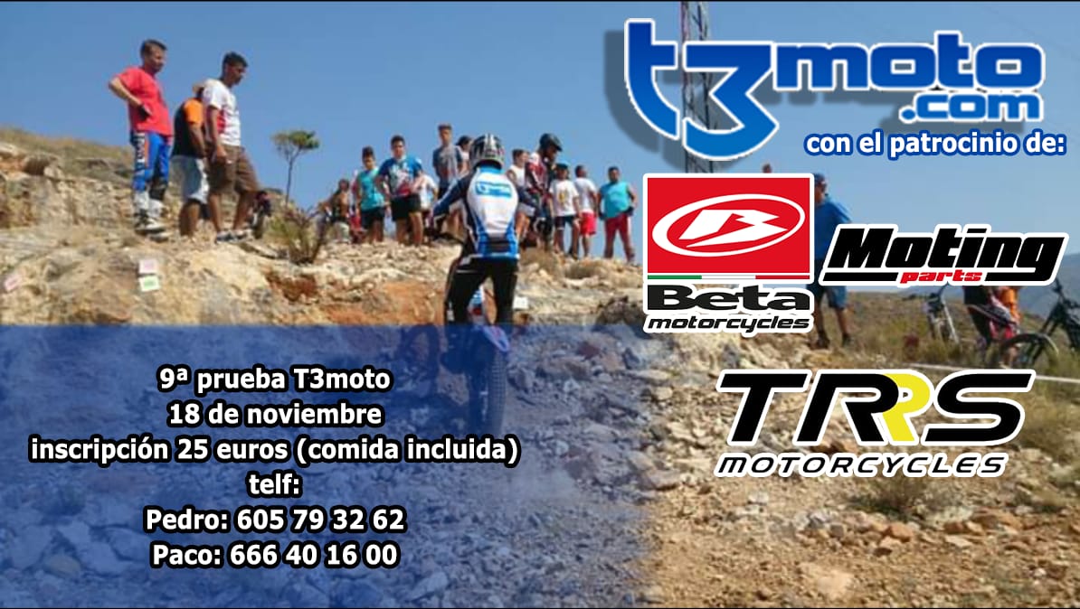 Previo 9ª prueba trofeo t3moto trial 2018