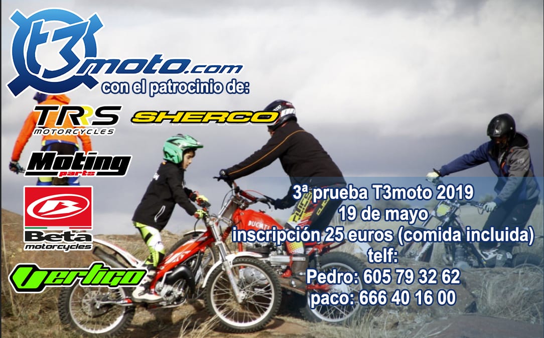 Previo 3ª prueba Trofeo T3moto de trial